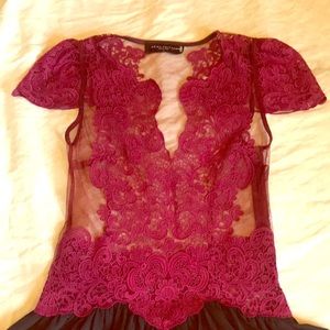 Akira pink &a black dress...